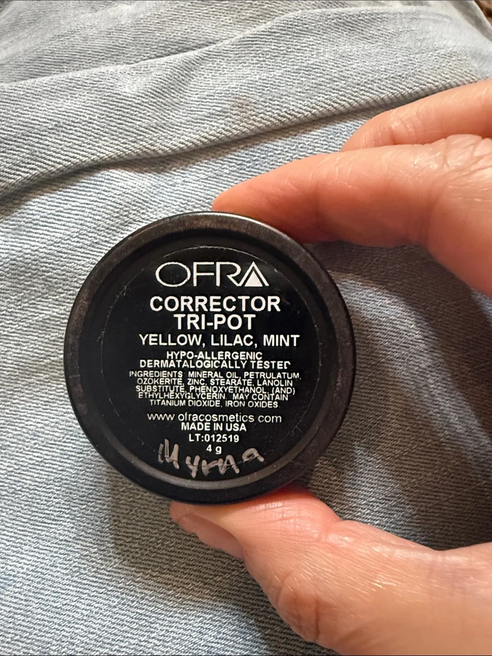 OFRA Correcting Tri-Pot — Yellow, Lilac, Mint